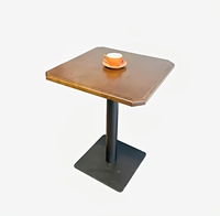 Table d'appoint demi-ronde au design moderne et simple avec base en métal pour restaurant, café, snack-bar, table à manger, ensemble de chaises, meubles d'hôtel