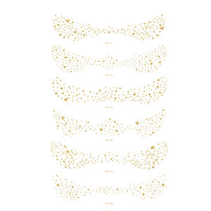 Pegatina de maquillaje de pecas plateadas al por mayor, tatuaje de <span class=keywords><strong>cara</strong></span> de amor, diseño sin bordes, papel impermeable <span class=keywords><strong>para</strong></span> cuerpo, blanco <span class=keywords><strong>para</strong></span> <span class=keywords><strong>Amazon</strong></span>, venta al por mayor, 2017 - Product Image 2