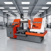 Scie à ruban horizontale automatique AS430TL pour la découpe d'acier, avec moteur de 5,5 kW, engrenage, capacité de coupe 430x720 mm