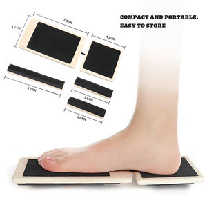 Camilla de pie de Yoga de madera, entrenador de viga de equilibrio de fortalecimiento de una sola pierna, tabla de estiramiento de tobillo de una sola pierna de ballet - Product Image 5