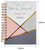 Prêt à expédier Offre Spéciale Journal de Remise En Forme Et planificateur Pour séance d'entraînement Conçu Experts Reliure Spirale Carnet De route Pour hommes Femmes