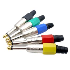 Conector de Audio y Video Mono de 6.35mm para Montaje en Panel con Aislamiento en Colores Azul, Verde, Rojo, Amarillo y Negro - Product Image 4