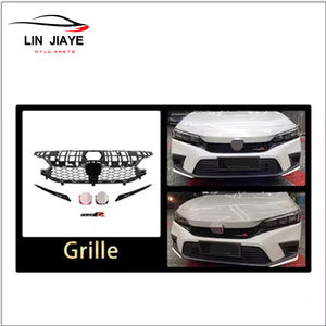 Pare-chocs de voiture en plastique PP GEN 11 grilles de voiture becquet 2022 pour <span class=keywords><strong>Honda</strong></span> <span class=keywords><strong>civic</strong></span> berline Grille <span class=keywords><strong>Type</strong></span> <span class=keywords><strong>R</strong></span> Grill - Product Image 4