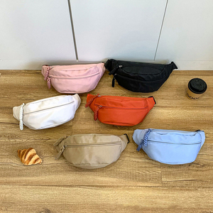 Personalized Fashion Large Capacity Women's Fanny Pack <b>Water</b>-repellent Sport Chest Bag Durable Polyester Solid Color Waist Bag - Product Image 3