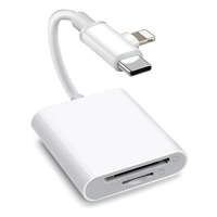 Puerto USB C con Lector de Tarjetas SD y TF, Material ABS, KZ9-7, para Teléfonos Android, Computadoras y Tabletas