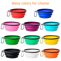 Bol pour animaux de compagnie pour chat et chien bol de nourriture en Silicone extérieur Portable et pliable bol de nourriture d'eau de voyage 350ML mangeoire pour chien