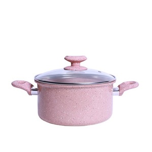 Nordic Style Simple <strong>Pink</strong> <strong>Cookware</strong> Three Piece Fashion Pots Household Kitchen Multi Function Pot Set - Product Image 6