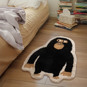 Thú vị vui tươi voi khỉ đột động vật mô hình chần mềm trang trí nội thất Thảm chùi chân chống trượt thấm nước phòng tắm mat - Product Image 4