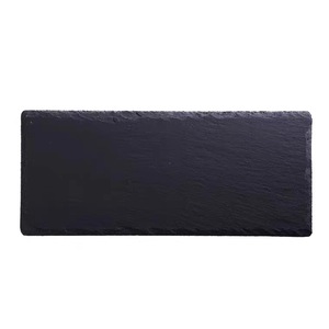 Plateau rectangulaire en pierre de style japonais, couleur unie, pour hôtel, fête, service de steaks - Product Image 5