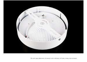 Panneau lumineux Led rond en aluminium, montage en Surface, cadre étroit de bureau, 18w, 24w, 36w, 48w, Smd - Product Image 5