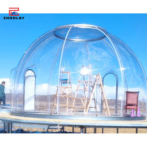 Zone scénique lac eau romantique Restaurant PC tente <span class=keywords><strong>transparente</strong></span> ciel étoilé Fang sommet de la <span class=keywords><strong>montagne</strong></span> camping maisons à bulles - Product Image 2