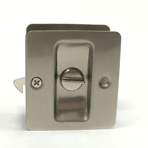 Cerradura de puerta corredera de zinc ultrafina con función de privacidad para baño y cocina - Product Image 3