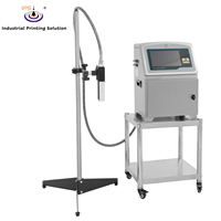 Imprimante à jet d'encre continu industrielle IP55 SUS304, machine de codage à nettoyage automatique pour le marquage des numéros de lot sur les boîtes métalliques