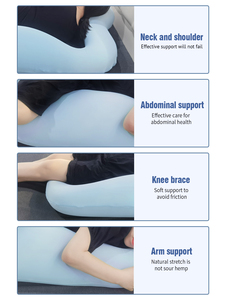Ergonomic Full Body Pregnancy Pillow - Multi-Purpose <b>Memory</b> <b>Foam</b> Support Pillow for Back, Hip, Leg & Neck Pain Relief - Product Image 5