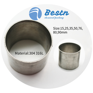 Mejor Precio: Anillos Raschig Metálicos de Acero Inoxidable SS304 316L de 1, 1.5, 2 y 3 Pulgadas, Modelo BS-MRR para Columnas de Destilación en Ingeniería Química de Alto Rendimiento - Product Image 1
