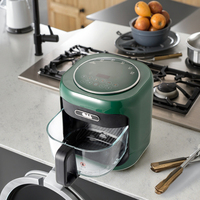 Friteuse à air numérique électrique multifonctionnelle en verre avec prise en charge de la langue française, capacité de 4,1 à 5 L pour camping-car et usage domestique