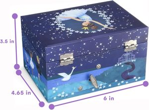 Portagioie musicale con Ballerina di Spinning, Glitter Design, Swan Lake Tune - Product Image 5