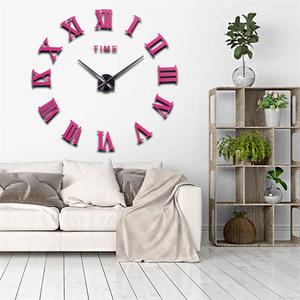 Large Wall <strong>Clock</strong> for Wall Decoration Circular Acrylic Home Decor <strong>Diy</strong> Roman Numeral Acrylic Mirror Wall <strong>Clock</strong> - Product Image 6