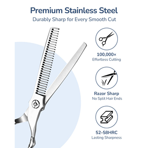 Hair <b>Scissors</b> Left Thinning <b>Scissors</b> Hair Salon Equipment Hair Thinning Shears - Product Image 5
