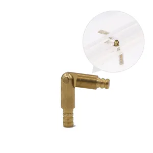 Brass Tone Folding Support Hidden Concealed Cylinder Hinge For Acrylic Box