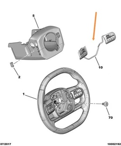 Dongfeng Citroën Nouveau C4 C5 Multi-Fonction Vitesse constante Réglage du volume de <span class=keywords><strong>croisière</strong></span> Bouton de commande Direction - Product Image 6