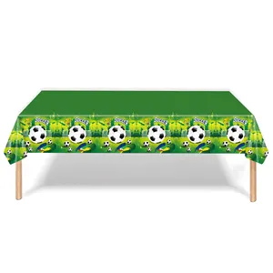 Soccer-Themed Birthday Party Decor Disposable Tableware Set Paper, Environmentally Friendly Holiday Party Supplies