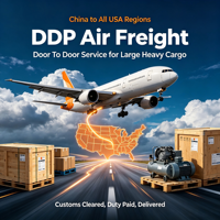 Expédition de fret aérien de la Chine vers les États-Unis, Amazon FBA, porte à porte, DDP, dédouanement inclus