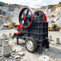 Concasseur à mâchoires mobile mini haute efficacité avec moteur AC pour le concassage de pierres, l'exploitation minière, les carrières, le calcaire, le granit et la transformation d'agrégats