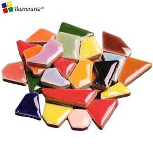 200克现代4毫米不规则陶瓷马赛克碎片无碎片石定制颜色适合儿童马赛克制作花园家居装饰工艺品 - Product Image 6