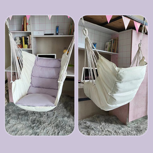 Purple Hanging Chair Fabric Wall Mount Dormitory <b>Swing</b> Seat <b>Single</b> Person Lazy Chair Contemporary Design - Product Image 4