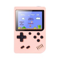 Console de jeu portable rétro, mini lecteur de jeux vidéo classique, couleur macaron métallique, jeux intégrés, cadeau pour enfants