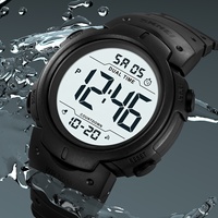 Skmei Luxus Dual Time Countdown Alarm Datum Led Display Hot Selling Mode Sport Männer Relojes Digital Plastic Uhren