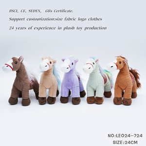 Simpatico cavallo giocattolo di peluche marrone realizzato in materiale morbido amichevole squisito giocattolo di peluche cavallo con criniera realistica regalo ideale per i bambini - Product Image 4
