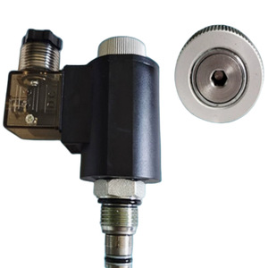 Vanne à cartouche filetée hydraulique LSV08-22-M, électrovanne bidirectionnelle normalement fermée pour produits pétroliers, usage mécanique - Product Image 1