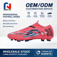 Chaussures de football personnalisées en gros, crampons professionnels AG FG, semelle TPU, tissu PU, antidérapantes, pour entraînement en extérieur