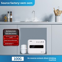 Nouveau purificateur d'eau par osmose inverse domestique Machine à boire directe avec robinet de cuisine élimine les alcalis pour l'eau pure
