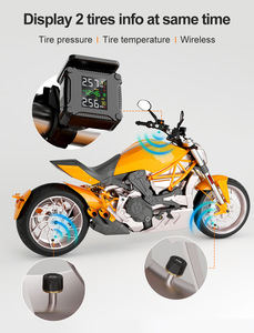 Capteur TPMS universel pour <span class=keywords><strong>moto</strong></span>, moniteur de pression des pneus sans fil à énergie solaire, affichage en temps réel de haute précision - Product Image 3
