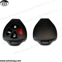 Coque de clé de voiture intelligente de bonne qualité à 4 boutons pour clés de véhicule Toyota