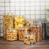 410ml personnalisé en gros PET Jar13oz 14oz pot alimentaire en plastique pour les bonbons alimentaires bocaux en plastique de qualité alimentaire bocaux en plastique bouchons