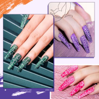 MissGel Crackle Gel Vernis Couleur Hybride Vernis Gel Laque Soak Off Semi Permanent Crack Gel Vernis à Ongles pour Nail Art