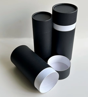 Boîte d'emballage de thé personnalisée biodégradable, recyclable et écologique, en papier kraft, pot en carton naturel pour aliments, café en grains, cylindre