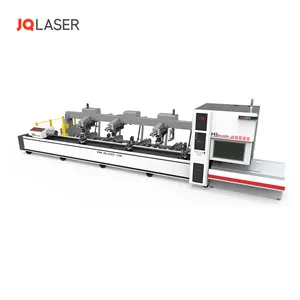 Mesin pemotong tabung bulat persegi laser logam 3d presisi tinggi 3000w mesin pemotong tabung laser