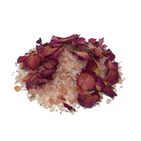 Grosir garam mandi mewah rendam mandi kristal bunga herbal kecantikan organik terapi otot Vegan tubuh garam mandi mawar alami