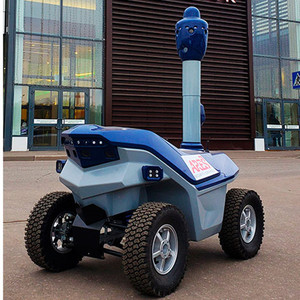 Robot de <span class=keywords><strong>patrouille</strong></span> de sécurité intelligent à quatre roues motrices avec surveillance panoramique et alerte précoce pour une utilisation en extérieur - Product Image 1