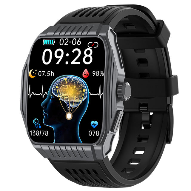 JT03 Sleep Smart Watch CES Sleep Aid SOS ECG PPG Real Time Health Monitor Sports 1.85" Square IP67 Bt Call Reloj 2024 Smartwatch