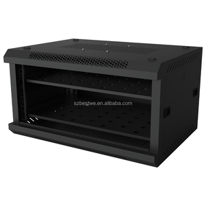 Gabinete de Montaje en Pared de 6U de Fácil Instalación, Gabinete IT de 19 Pulgadas de Profundidad Reducida para Centro de Datos de Oficina en Casa - Product Image 4
