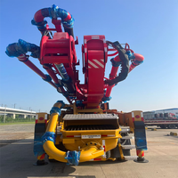 Pompe à béton à flèche Sany 43m d'occasion, hydraulique, stable, Euro V, modèle 2020-2022, prête à l'emploi, entièrement entretenue, pour travaux de construction