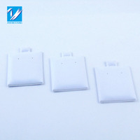 Cartes vierges blanches en pvc, emballage de boucles d'oreilles, vente en gros, livraison gratuite