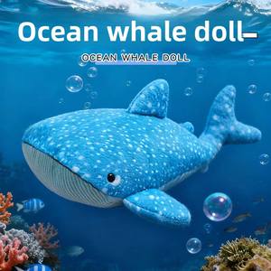 Peluche de Ballena Azul y <span class=keywords><strong>Beluga</strong></span>, Juguete de Peluche para Acuario, Muñeco Reconfortante con Relleno de Algodón PP para Jóvenes Unisex - Product Image 2