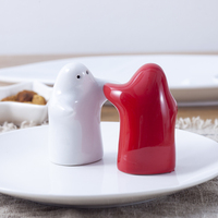 Ensemble de condiments spéciaux en céramique, salière et poivre, câlins et bavoirs d'amour, cruet en céramique